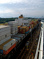 Container ship deck