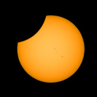Pacman with sunspots