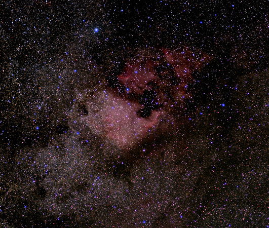 North America + Pelican Nebulas 2014-07-23